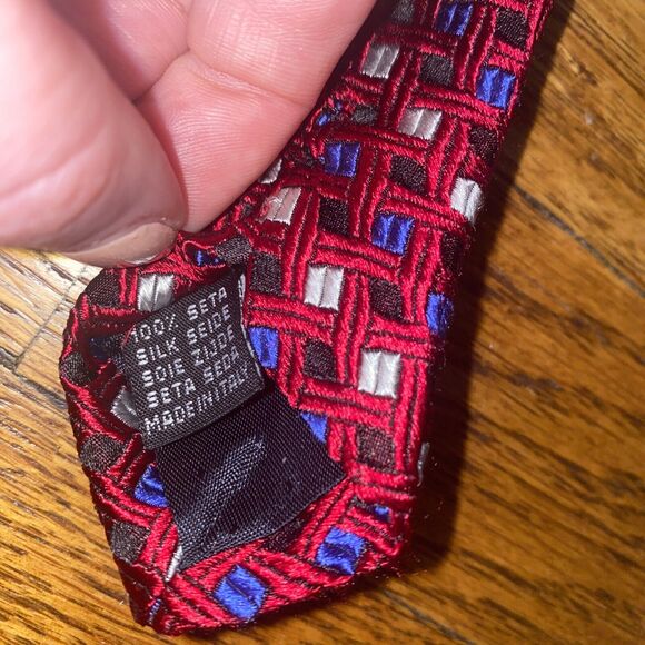 EMILIO ROMANO MEN'S TIE 100% SILK MADE IN ITALY 59” Length 4” Width - Picture 4 of 7